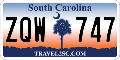 SC license plate ZQW747