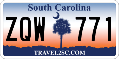 SC license plate ZQW771