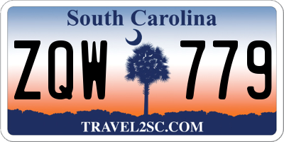 SC license plate ZQW779