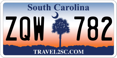 SC license plate ZQW782