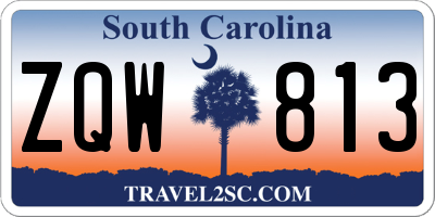 SC license plate ZQW813