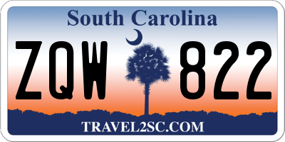 SC license plate ZQW822