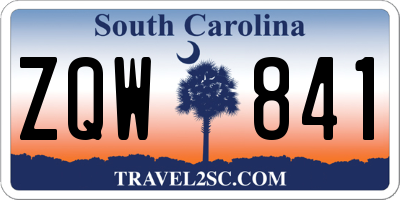 SC license plate ZQW841