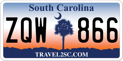 SC license plate ZQW866