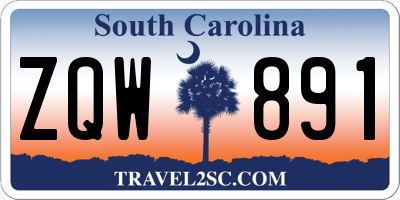 SC license plate ZQW891