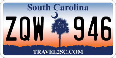 SC license plate ZQW946