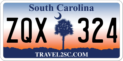 SC license plate ZQX324
