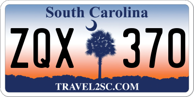 SC license plate ZQX370