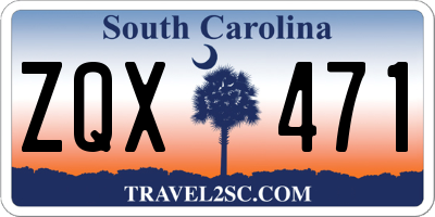 SC license plate ZQX471