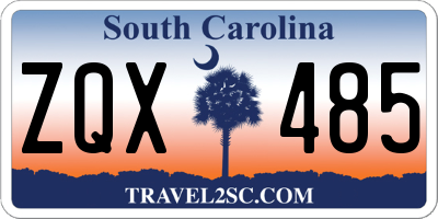 SC license plate ZQX485