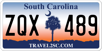 SC license plate ZQX489