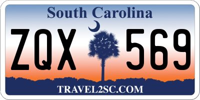 SC license plate ZQX569