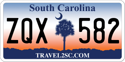 SC license plate ZQX582
