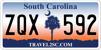 SC license plate ZQX592