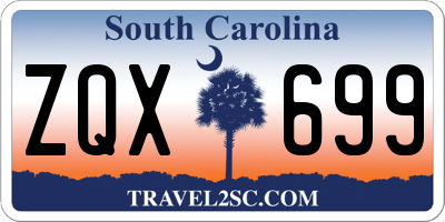 SC license plate ZQX699