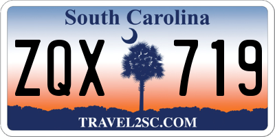 SC license plate ZQX719