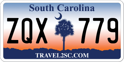 SC license plate ZQX779
