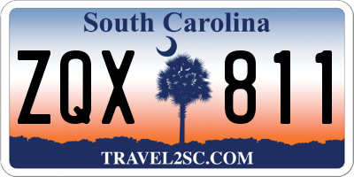 SC license plate ZQX811