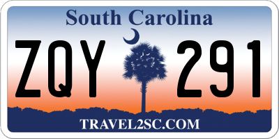 SC license plate ZQY291