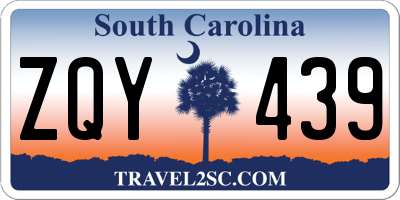 SC license plate ZQY439