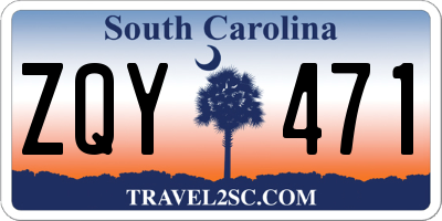 SC license plate ZQY471