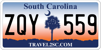 SC license plate ZQY559