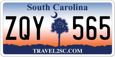 SC license plate ZQY565