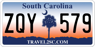 SC license plate ZQY579