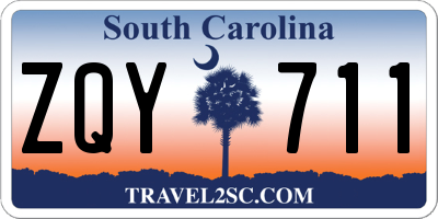 SC license plate ZQY711