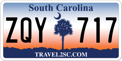 SC license plate ZQY717