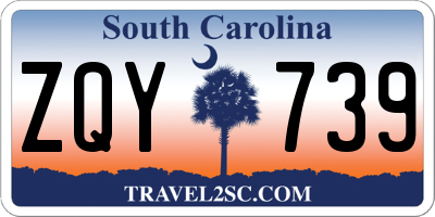 SC license plate ZQY739