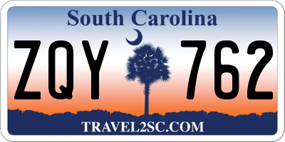SC license plate ZQY762
