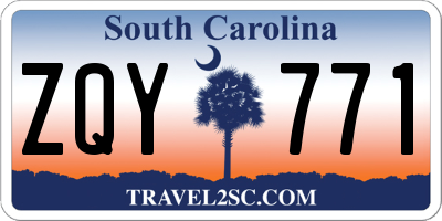 SC license plate ZQY771