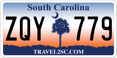 SC license plate ZQY779