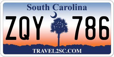 SC license plate ZQY786