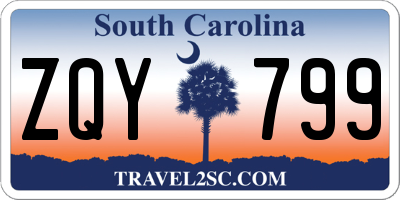 SC license plate ZQY799