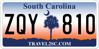 SC license plate ZQY810