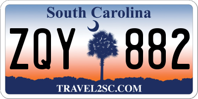 SC license plate ZQY882