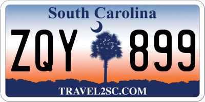 SC license plate ZQY899