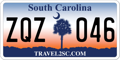 SC license plate ZQZ046