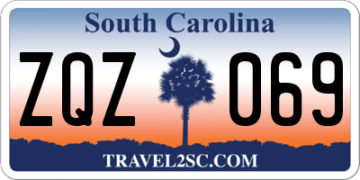 SC license plate ZQZ069