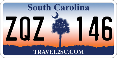 SC license plate ZQZ146