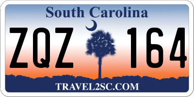 SC license plate ZQZ164