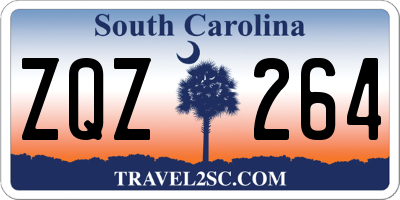 SC license plate ZQZ264