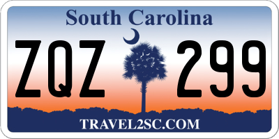 SC license plate ZQZ299