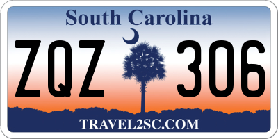 SC license plate ZQZ306