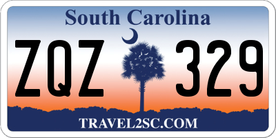 SC license plate ZQZ329