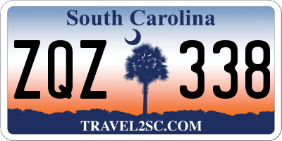 SC license plate ZQZ338