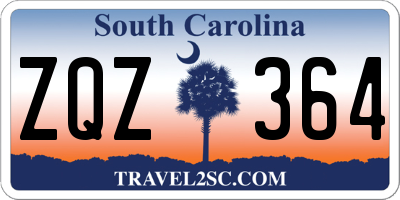 SC license plate ZQZ364