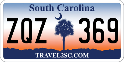 SC license plate ZQZ369